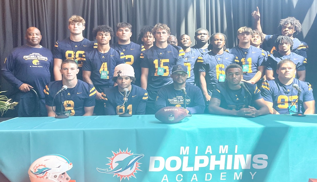 Dolphins Kickoff Season With High School Football Media Day