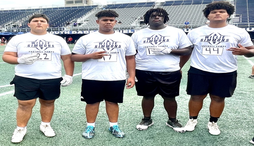 West Broward Offensive Linemen Shine At FIU Camp