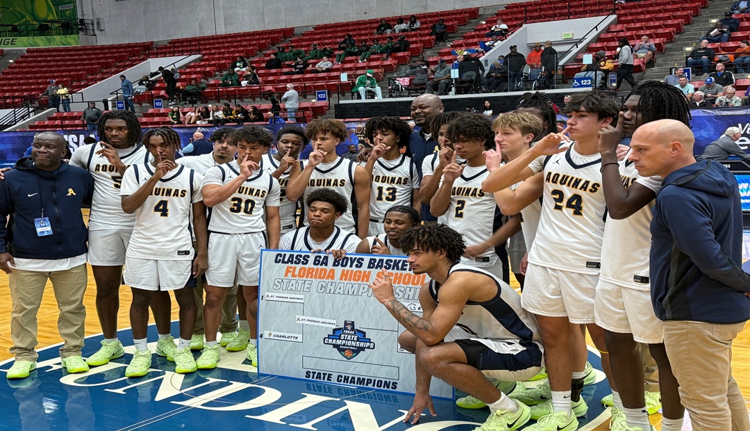 St. Thomas Aquinas Moves One Step Closer To Boys’ Basketball Title